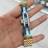 ساعت رولکس مردانه 3موتور فعال تقویم دار قفل مخفی قفل پروانه ای استیل رنگ ثابت ضدآب ارسال رایگان همراه با جعبه رایگان