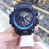 ساعت جیشاک مردانه دوزمانه عقربه ای ودیجیتال اسپرت ضدآب قابلیت نمایش آلارم کرنومتر چراغ تاریخ ارسال رایگان همراه با جعبه