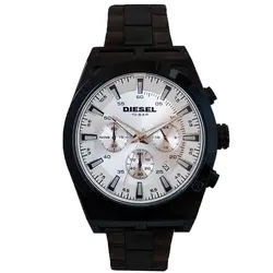 ساعت مچی عقربه‌ای مردانه دیزل مدل بندفلزی تاریخ شمار سه موتور فعال کرنوگراف ضدآب کد 1