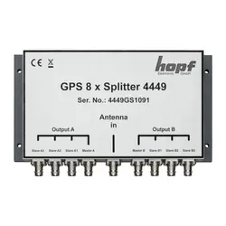 تجهیز تقسیم‌کننده هشت پورت سیگنال آنتن GPS هوپف مدل 4449 - فروشگاه تخصصی تجهیزات دیتاسنتر