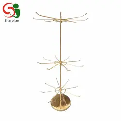 استند شاخکدار چرخشی (رومیزی طلایی) - فروشگاه اینترنتی شارپ ایران | فروشگاه تخصصی تجهیزات فروشگاهی