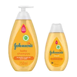شامپو سر بچه جانسون زرد حجم 750میل