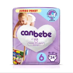 پوشک بچه جان به به (Canbebe) سایز 6 (24عددی)