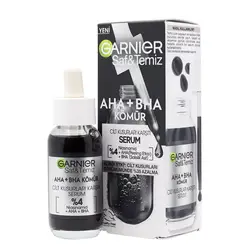 سرم زغال گارنیر حاوی AHA BHA حجم 30میل