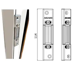 دستگیره 2طرفه درب آلومینیومی