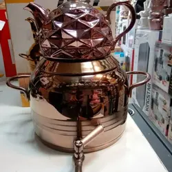 کتری قوری شیردار رزگلد دی ام تی مدل 1034