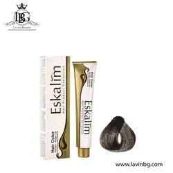 رنگ مو اسکالیم سری خاکستری شماره 1/10 رنگ مشکی پر کلاغی با پوشش بالا حجم 100 میل - ESKALIM