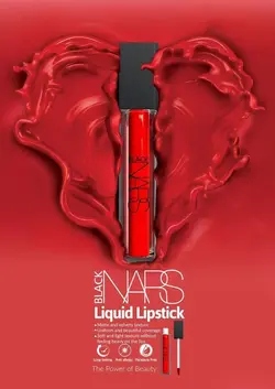 رژلب مایع بلک نارس 216 BLACK NARS liquid lipstick216