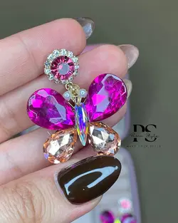 گوشواره جواهری پروانه کد ۰۰۰۰۳ | pasinStyle