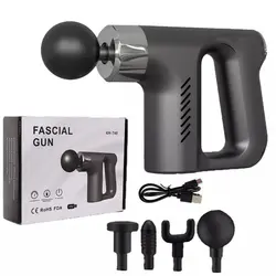 ماساژور تفنگی مدل fascial gun KH-740 طرح جدید ۲۰۲۴