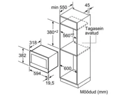 ماکروویو توکار BFR634GB1