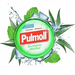 آبنبات پولمول Pulmoll با طعم منتول اکالیپتوس وزن 45 گرم