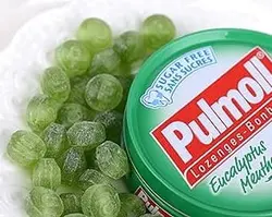 آبنبات پولمول Pulmoll با طعم منتول اکالیپتوس وزن 45 گرم