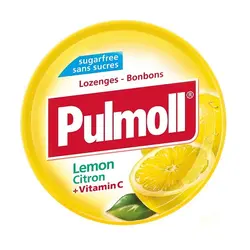 آبنبات پولمول Pulmoll با طعم لیمو وزن 45 گرم