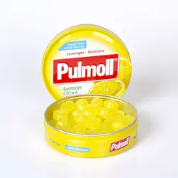 آبنبات پولمول Pulmoll با طعم لیمو وزن 45 گرم