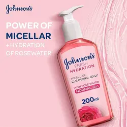 ژل شستشو میسلار جانسون Johnson’s Fresh Hydration حجم 200 میل