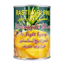 کمپوت آناناس حلقه راستی لاری Rasti Lari وزن 565 گرم