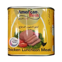 کنسرو کالباس گوشت مرغ آمریکن فرش ۳۲۰ گرم