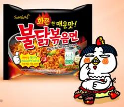 نودل مرغ تند سامیانگ مدل Hot Chicken وزن 140 گرم
