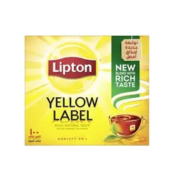 چای کیسه ای لیپتون بسته 100 عددی