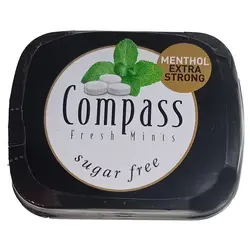 قرص خوشبوکننده دهان Compass با طعم نعناع تند