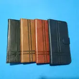 کیف کلاسوری چرمی مگنتی جا کارتی دار مناسب برای گوشی موبایل سامسونگ A11 M11