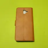 کیف کلاسوری چرمی اورجینال مگنتی جا کارتی دار مناسب برای گوشی سامسونگ J6+/J6plus