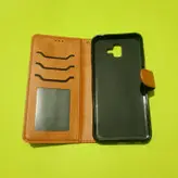 کیف کلاسوری چرمی اورجینال مگنتی جا کارتی دار مناسب برای گوشی سامسونگ J6+/J6plus