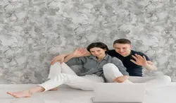 آلبوم کاغذدیواری کربن 1 طرح پتینه خاکستری کد ۱۰۰۴۷