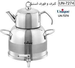 کتری و قوری استیل یونیک کد 7274