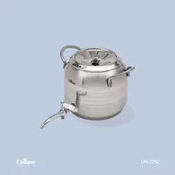 کتری و قوری 4.5 لیتر شیردار استیل کد 7292