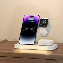 شارژر وایرلس Wireless Charger4 in1 REX-W31 - فروشگاه آنلاین موبایل و لوازم جانبی