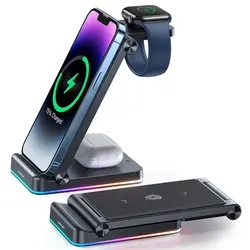 شارژر وایرلس Wireless Charger3 in1 REX-W20 - فروشگاه آنلاین موبایل و لوازم جانبی