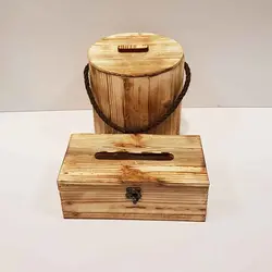 ست سطل و جادستمال 300 برگ رنگ روشن