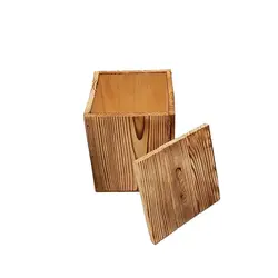 بانکه چوبی چهارگوش درب دار