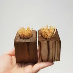 جا خلال دندان چوبی