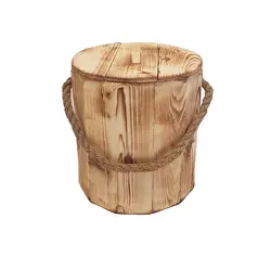 سطل زباله چوبی بزرگ