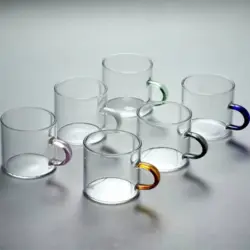 شات اسپرسو پیرکس دسته رنگی بسته 6 عددی