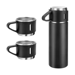 فلاسک 3 کاپ کادویی VACUUM حجم 500 میلی لیتر