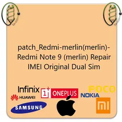 patch_Redmi-merlin(merlin)-Redmi Note 9 (merlin) Repair IMEI Original Dual Sim |فایل پچ مودم | فروشگاه دکتر جی اس ام