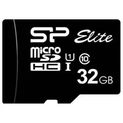کارت حافظه میکرو اس دی Silicon Power مدل الیت 32 گیگابایت کلاس 10 با آداپتور ا Silicon Power Elite microSDHC UHS-I 32GB Class 10