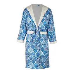 حوله پالتویی لنزو مدل آبی لواهوم