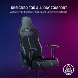 قیمت و خرید صندلی گیمینگ Razer مدل Enki X مشکی سبز | گیم پاس