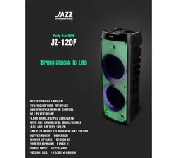 اسپیکر شارژی برقی جاز Jazz jz-120f