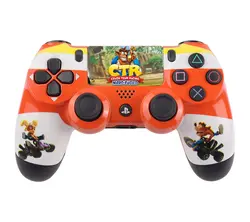 دسته بی سیم PS4 High Copy طرح کراش نارنجی سفید