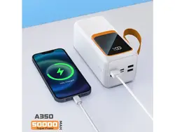 پاور بانک آسپور 50000 میلی آمپر 22.5 وات فست شارژ - A350