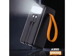 پاور بانک آسپور 50000 میلی آمپر 22.5 وات فست شارژ - A350