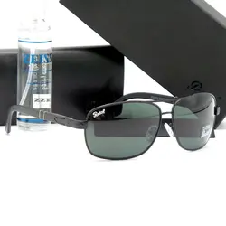 عینک آفتابی مردانه پرسول Persol شیشه سنگ UV400 دسته فنری