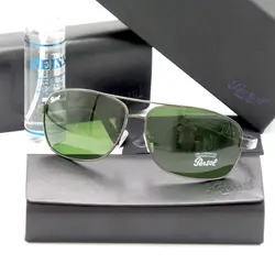 عینک آفتابی مردانه پرسول Persol شیشه سنگ UV400 دسته فنری