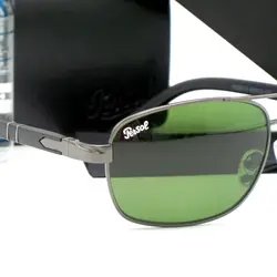 عینک آفتابی مردانه پرسول Persol شیشه سنگ UV400 دسته فنری
